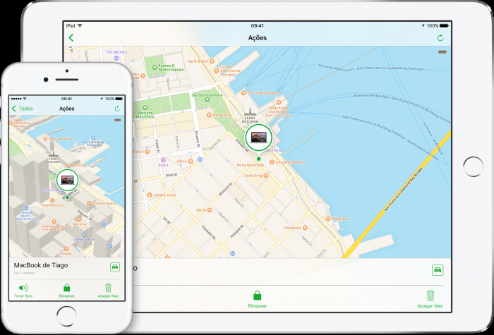Buscar meu iPhone permite encontrar smartphone perdido (Imagem: Reprodução/Apple)