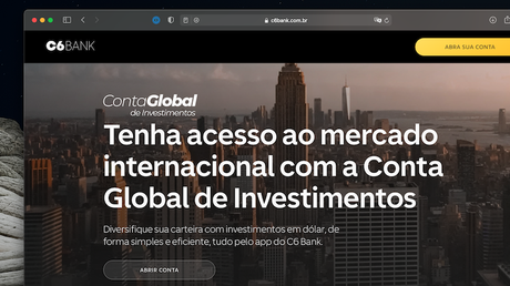 C6 Bank lança conta global de investimentos 