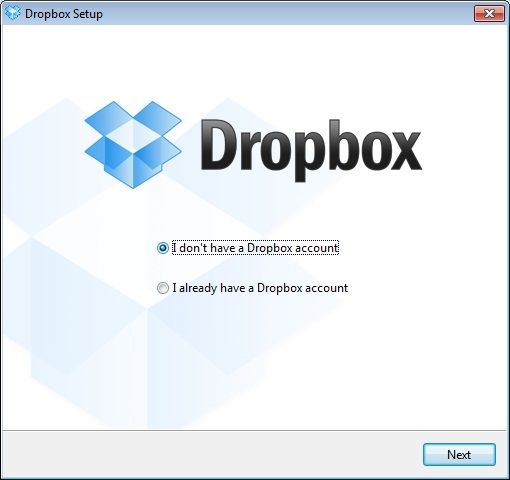 Conta do Dropbox