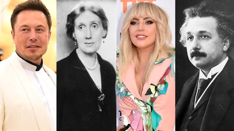 Elon Musk, Virginia Woolf, Lady Gaga e Albert Einstein são exemplos de gênios do passado e do presente segundo Wright