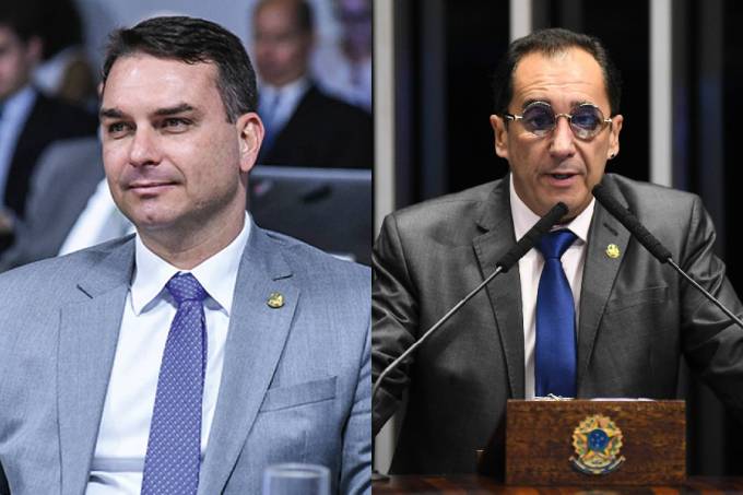 Flávio Bolsonaro representa contra Kajuru no Conselho de Ética do Senado