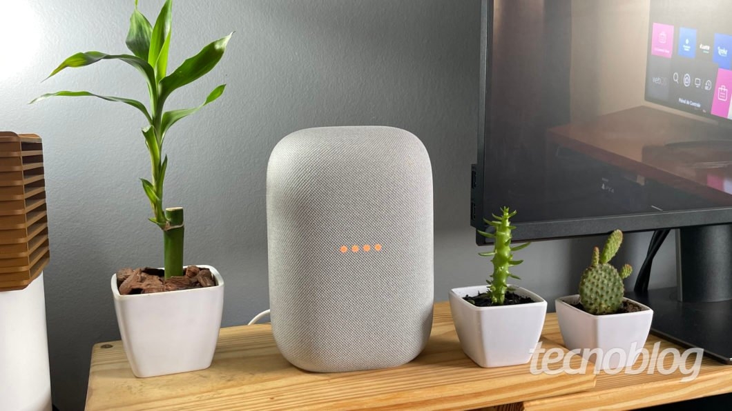 Google Nest Audio (Imagem: Darlan Helder/Tecnoblog)