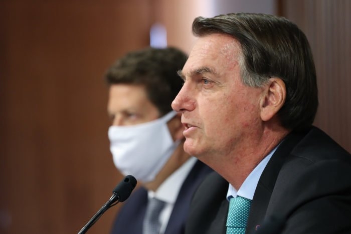 Jair Bolsonaro durante Cúpula de Líderes sobre o Clima (Imagem: Marcos Corrêa/PR)