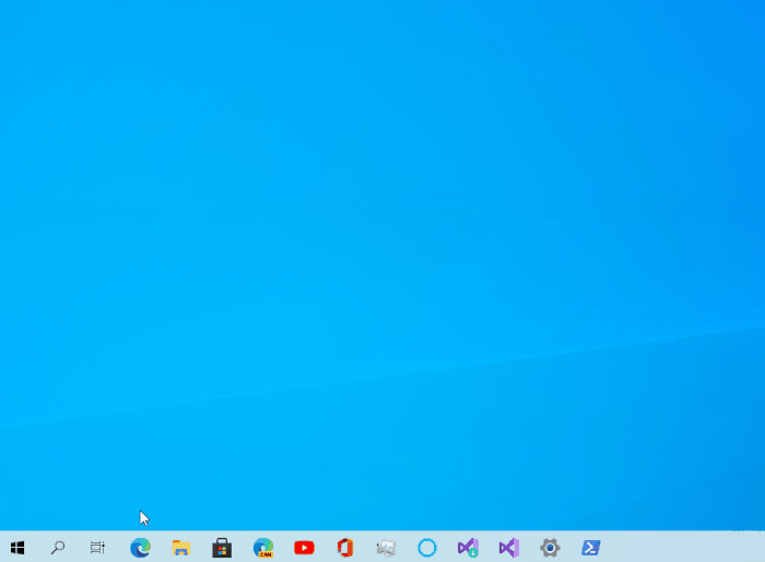 Menu flutuante na atual prévia do Windows 10 (animação: Windows Latest)