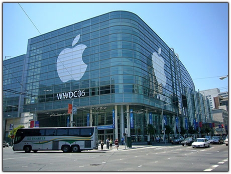 Moscone Center preparado para a WWDC 