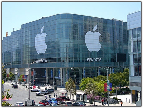 Moscone Center preparado para a WWDC 