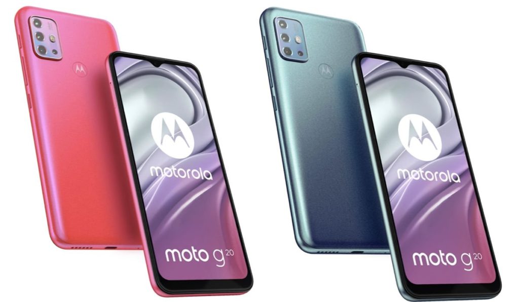 Moto G20 é vazado com câmera quádrupla e bateria grande