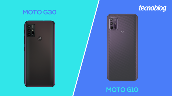 Moto G30 vs Moto G10 (Imagem: Vitor Pádua/Tecnoblog)