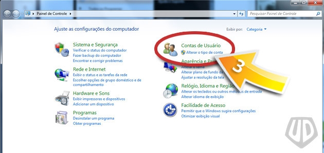 Painel de controle do Windows