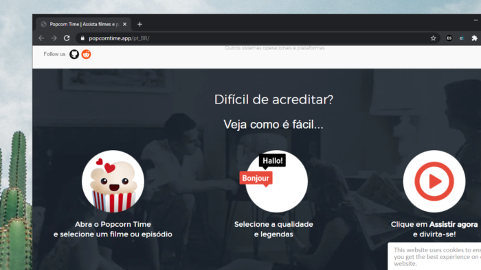 Popcorn Time (Imagem: Reprodução/Tecnoblog)