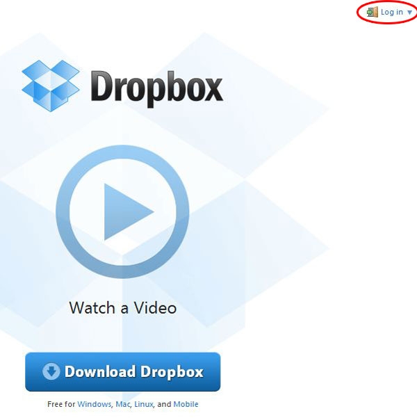 Site do Dropbox