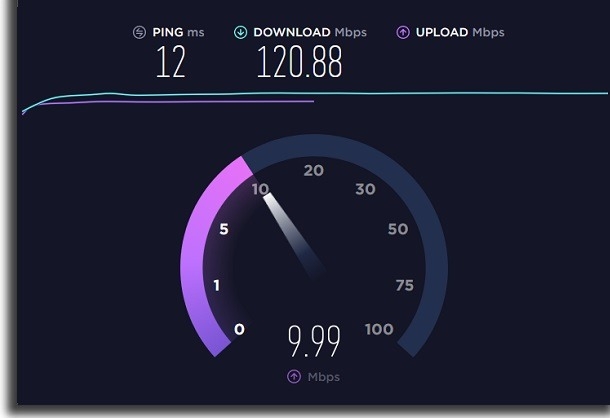 testar a velocidade da internet upload