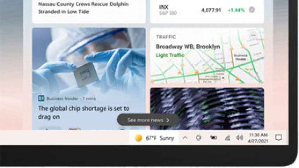 Windows 10 recebe notícias e previsão do tempo na barra de tarefas