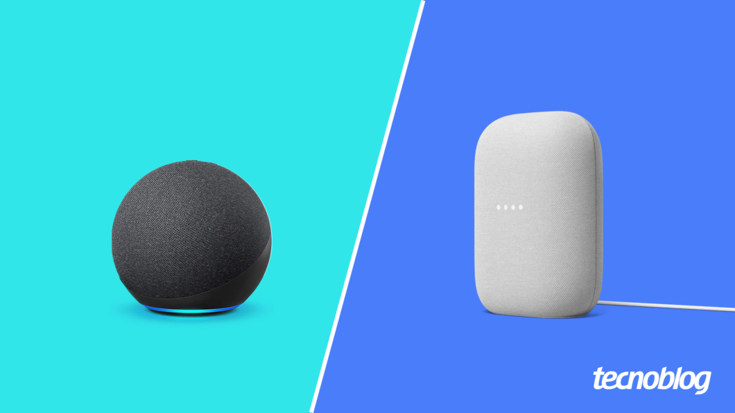 Amazon Echo ou Google Nest Audio: qual é o melhor? (Imagem: Vitor Pádua/Tecnoblog)