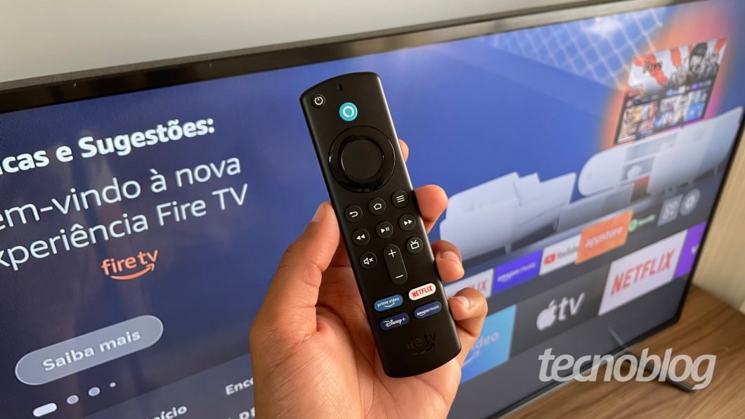 Amazon Fire TV Stick 4K (Imagem: Darlan Helder/Tecnoblog)