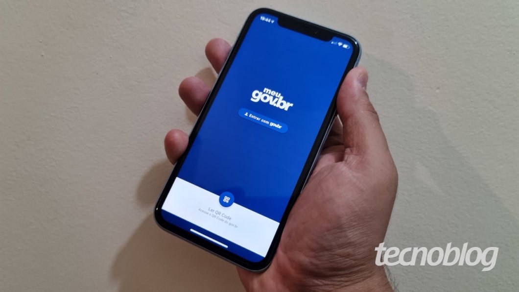 App Meu Gov.br no iPhone (Imagem: Ronaldo Gogoni/Tecnoblog)