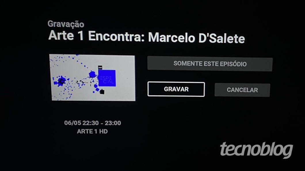 Claro Box TV tem gravador virtual Cloud DVR (Imagem: Lucas Braga/Tecnoblog)