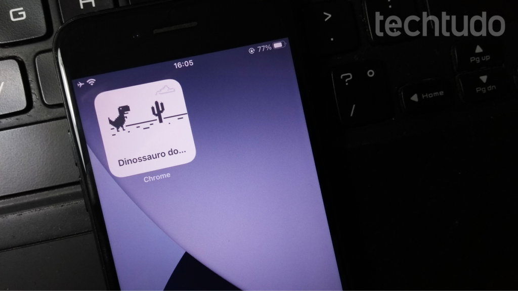 Como jogar o jogo do dinossauro mesmo com Internet no iPhone (iOS)
