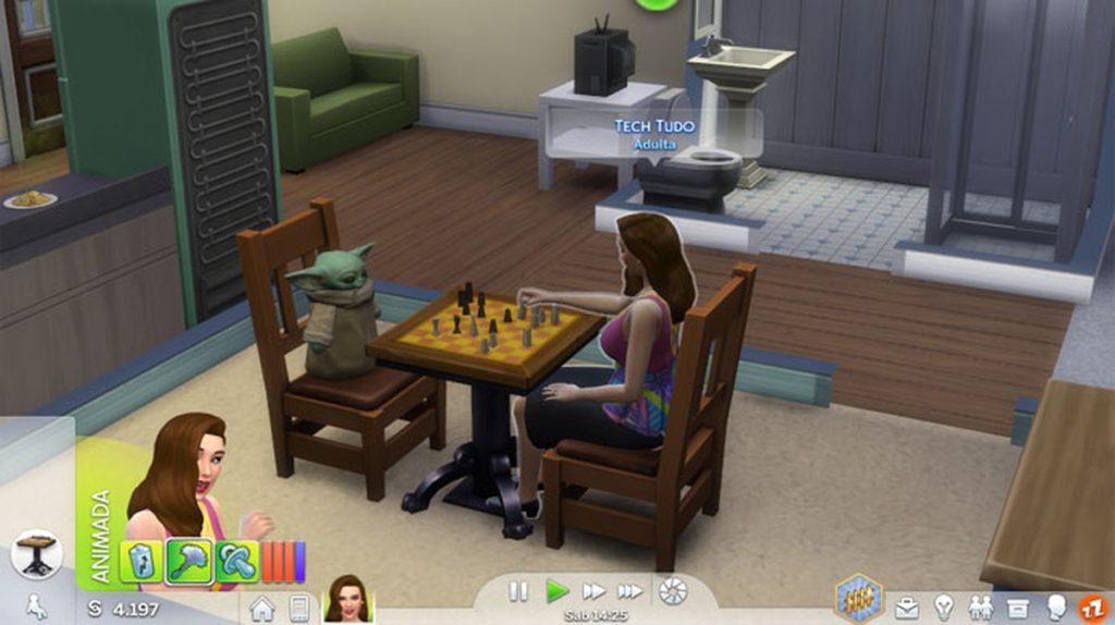 Como subir e descer objetos no The Sims 4