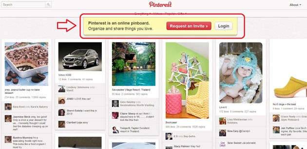 Criar conta no Pinterest