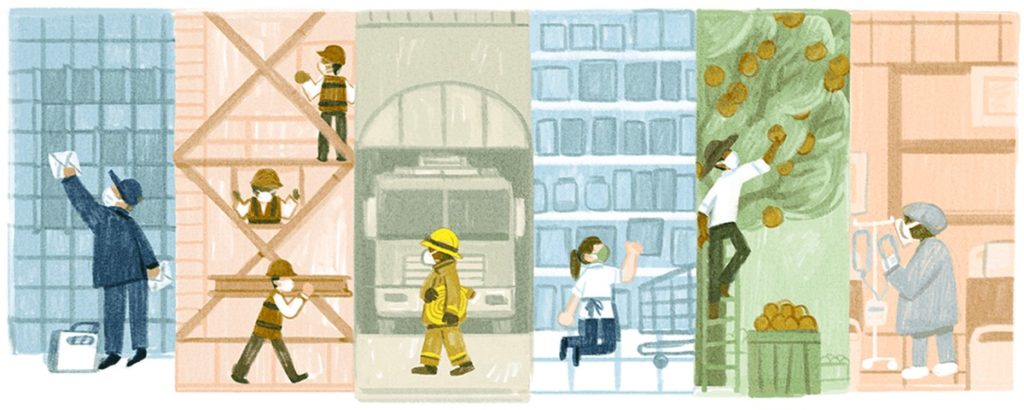 Feliz Dia do Trabalhador! Google celebra a data com Doodle