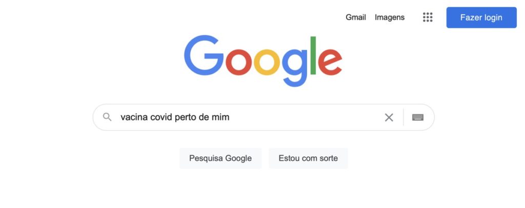 Google agora mostra onde encontrar vacina de Covid no Brasil