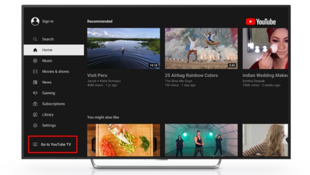 Google coloca YouTube TV dentro do app do YouTube em disputa com Roku