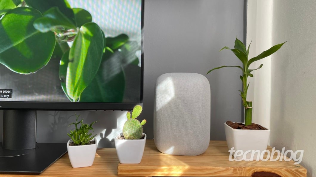 Google Nest Audio (Imagem: Darlan Helder/Tecnoblog)