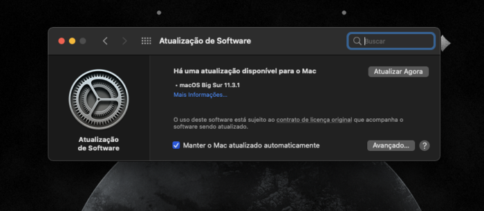 macOS 11.3.1 (Imagem: reprodução/Tecnoblog)