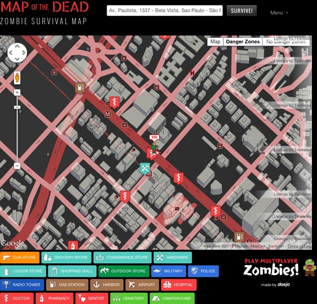 Mapa Zumbi