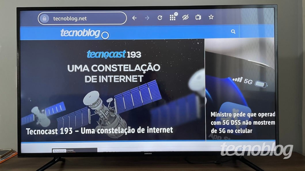 Navegador do Amazon Fire TV Stick 4K (Imagem: Darlan Helder/Tecnoblog)