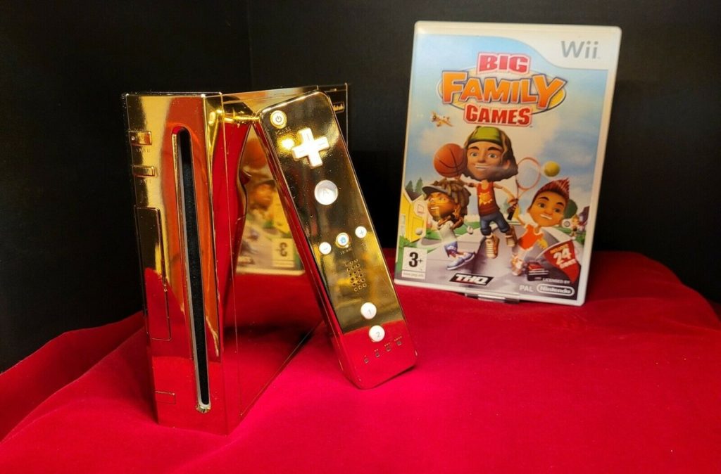 Nintendo Wii de ouro feito para Elizabeth II está à venda por US$ 300 mil