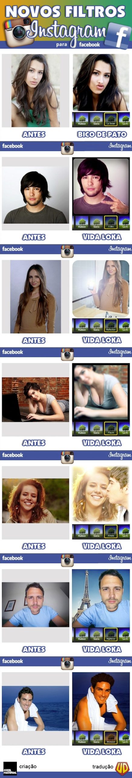 Novos filtros para Instagram