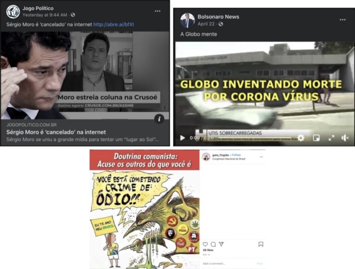 Perfis ligados a Bolsonaro e PSL foram removidos (Imagem: Facebook)