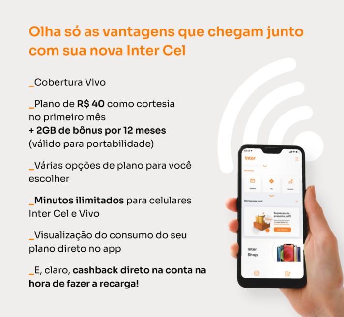 Trecho do e mail enviado pelo Banco Inter sobre Inter Cel (Imagem: Reprodução)