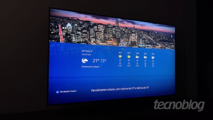 TV QLED Samsung Q80T (Imagem: Paulo Higa/Tecnoblog)