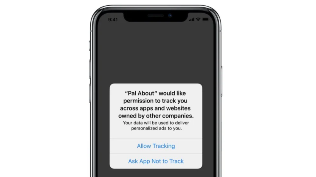 Alerta de privacidade do iOS