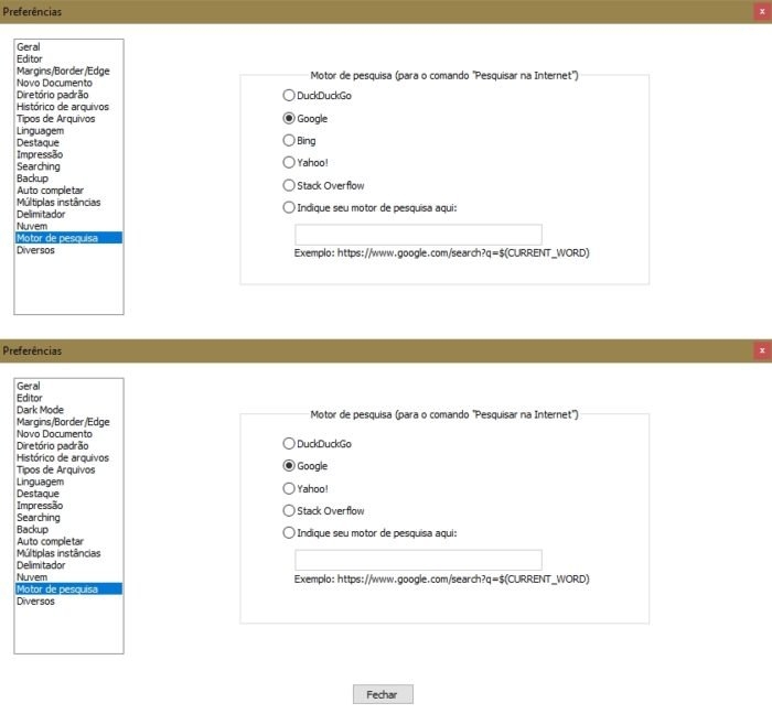 Antes e depois do Notepad++ (imagem: Emerson Alecrim/Tecnoblog)