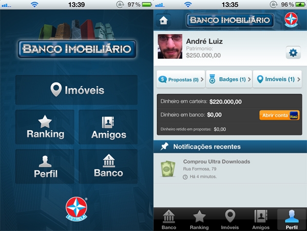 Banco Imobiliário no iOS (Imagem: Reproduçã/Ultra Downloadso)