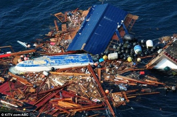 Destroços tsunami