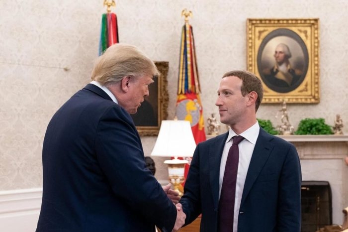 Donald Trump e Mark Zuckerberg (Imagem: Reprodução/Facebook)