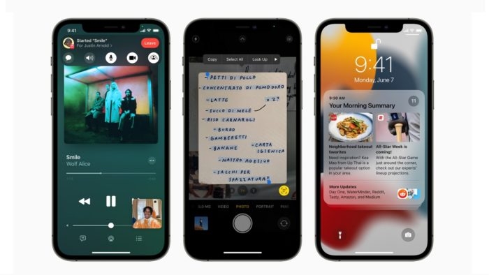 iOS 15 no iPhone (Imagem: Divulgação/Apple)