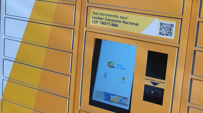 Novo locker dos Correios no DF (Imagem: Divulgação/Correios)