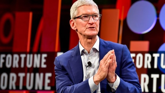 Tim Cook na Fortune CEO Iniciative 2018 (imagem: Stuart Isset/Fortune)