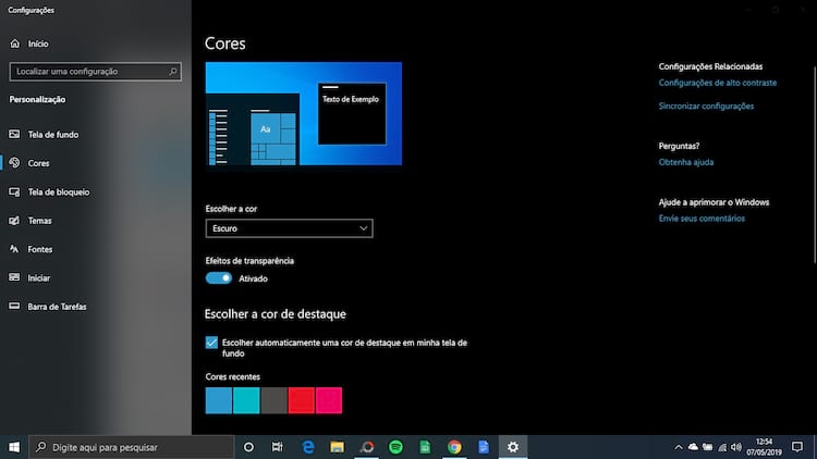 Como ativar o modo noturno do Windows 10 facilmente