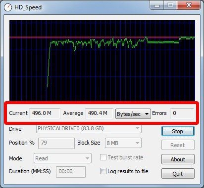 Teste de leitura   HD Speed