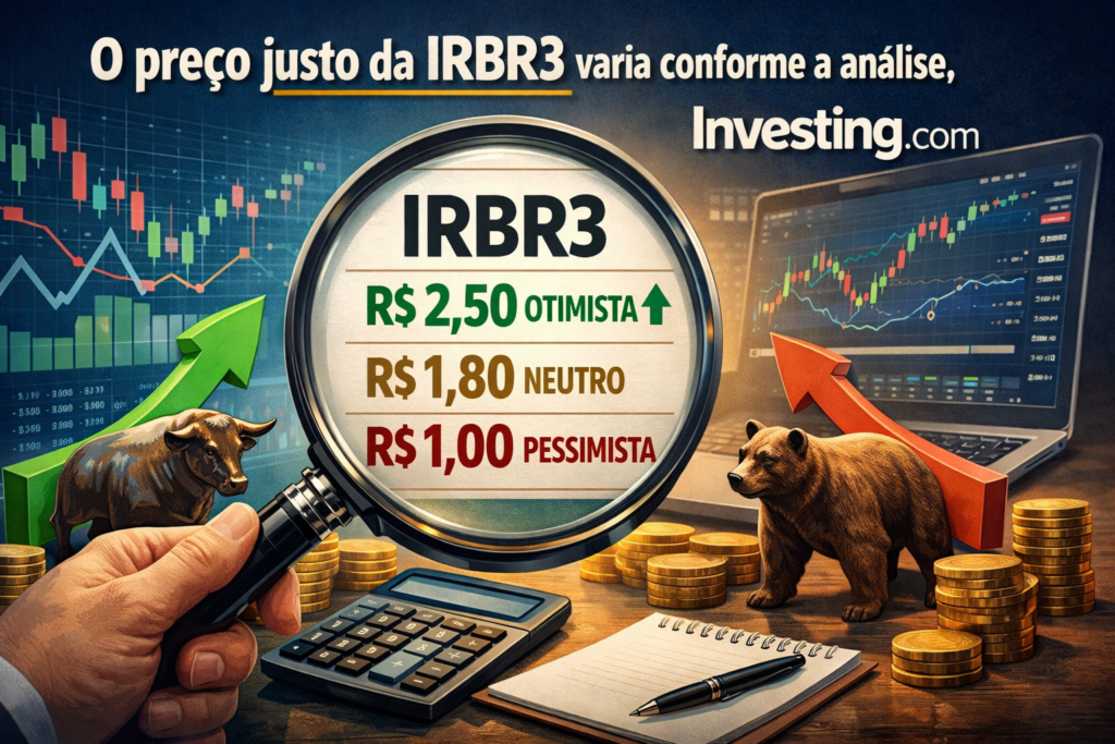 Descubra como o preço justo da IRBR3 é determinado por diferentes análises, com insights do Investing.com.